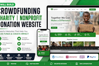 create crowdfunding charity nonprofit donation fundraising website