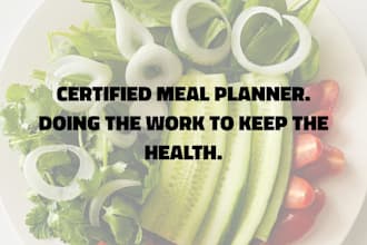 create a weekly meal plan with recipes and grocery list