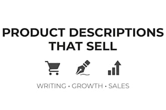 write product descriptions for you