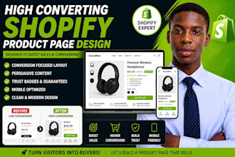 design a high converting shopify product page that boosts sales