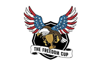 design unique freedom cup logo