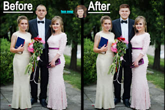 do realistic face swap and professional skin retouching