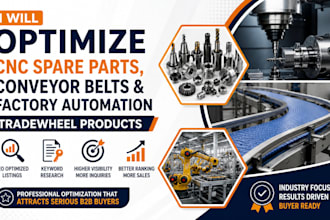optimize cnc spare parts conveyor belts factory automation tradewheel products