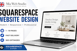design a modern squarespace website for your business