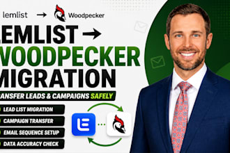 migrate lemlist woodpecker transfer lead list email campaign