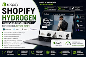 create shopidy hydrogen headless storefront