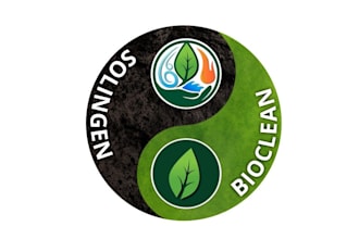 design monogram bio clean solution logo