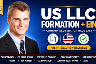us llc formation, company registration and ein filing