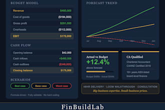 build a financial budget model and forecast for your business