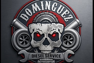 modern diesel shop , auto dealership, auto repair logo t shirt design