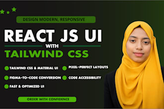 build your portfolio website, react UI, and HTML website