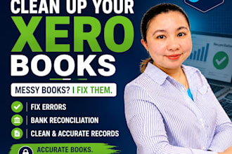 do clean up, fix xero accounting errors for accurate books