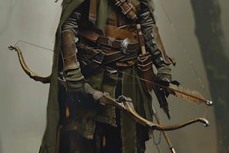 fantasy dnd character illustration