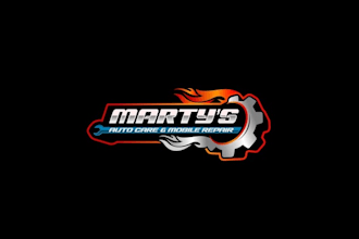 design powerful logo for our automotive repair business