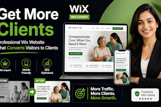 redesign wix website, wix velo custom site, wix booking and ecommerce store