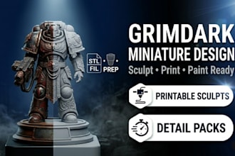 paint and print warhammer miniatures, age of sigmar, dnd, tabletop miniatures
