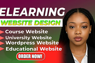 design develop elearning, school, college or university educational website