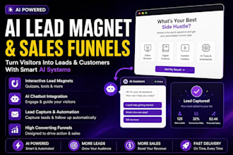 create an ai lead magnet and sales funnel with chatbot automation