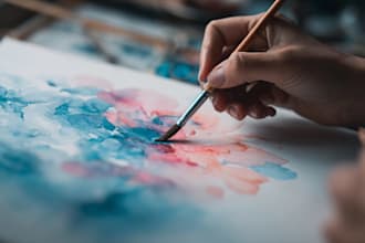 paint watercolor illustration and watercolor art