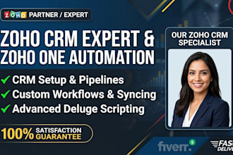 do zoho CRM setup customization zoho one expert and fix zoho workflow