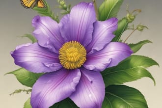 draw flowers, trees or botanical illustration