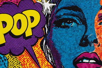 turn your photo into a pop art design