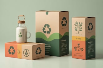 design premium packaging box pouch and label design