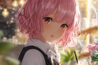 drawing anime artwork illustration with high quality