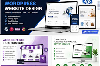 create wordpress website design, blog or website development