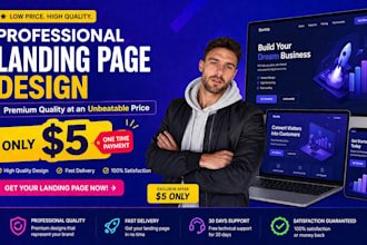 create a low cost landing page or single page website