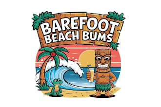 design high quality tiki bar vintage logo with fastest delivery