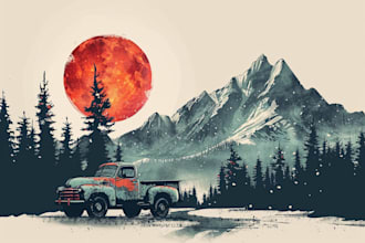 make vintage retro outdoor design for t shirt or logo
