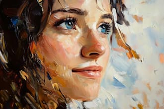 paint a real oil painting on canvas with free shipping