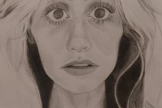 draw a realistic pencil portrait