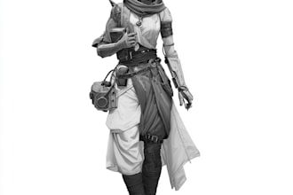 make a custom dnd character, rpg, and character art