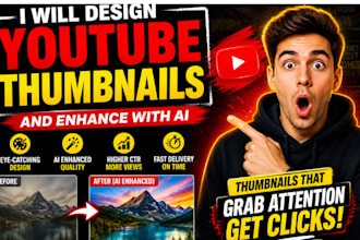 design eyecatching youtube thumbnails and enhance them with ai