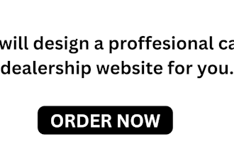 design a car dealership website for you