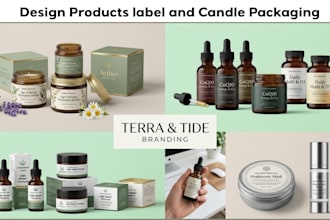 design cbd label, cosmetic label and skincare label design