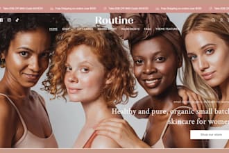 design beauty shopify store skincare store beauty store skincare beauty website