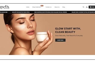 design beauty shopify store skincare store beauty store skincare beauty website