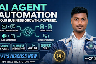 build ai agent workflows with my 14 years experience as n8n automation expert