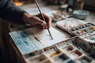 paint watercolor illustration and watercolor art