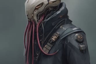 sci fi character illustration or sci fi character