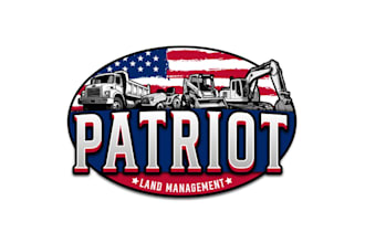 do clearing landscaping company new logo for a veteran owned