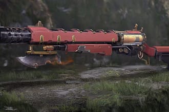 create weapon concept art for you