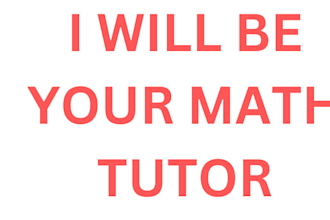 be your math tutor
