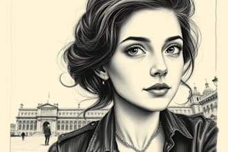 draw pencil or charcoal portrait drawings
