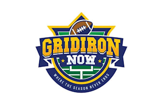 create a sports club logo for a new website gridiron now
