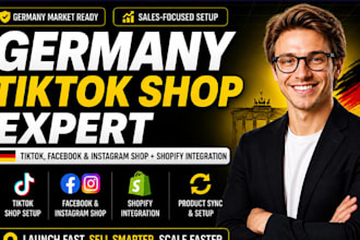 do germany tiktok shop facebook shop and instagram shop and shopify integration