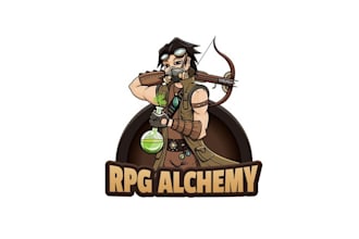 do powerful logo for tabletop role playing blog rpg alchemy
